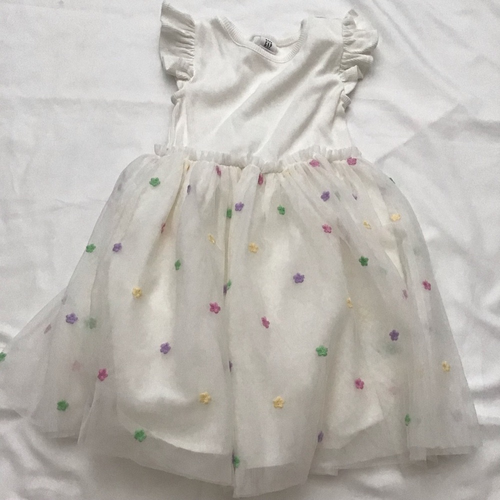 (Like New) Baby GAP Flutter Tulle Dress